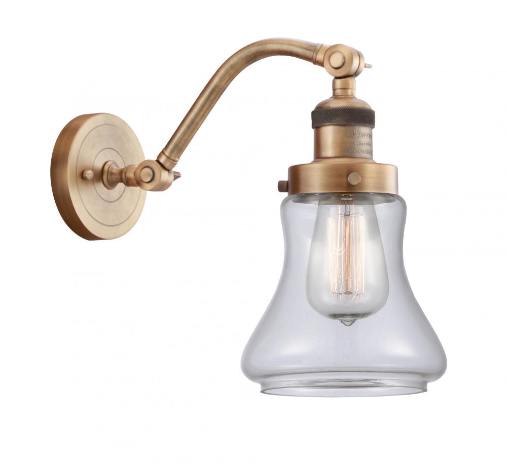 Bellmont - 1 Light - 7 inch - Brushed Brass - Adjustable Sconce