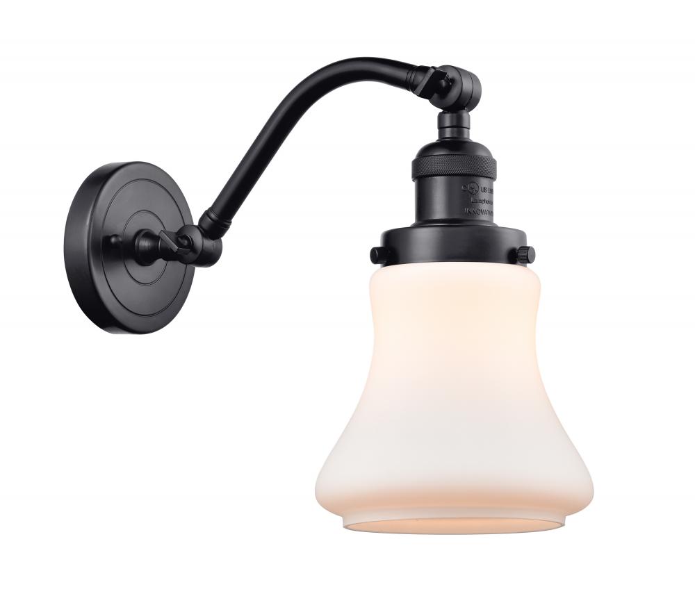Bellmont - 1 Light - 7 inch - Matte Black - Adjustable Sconce