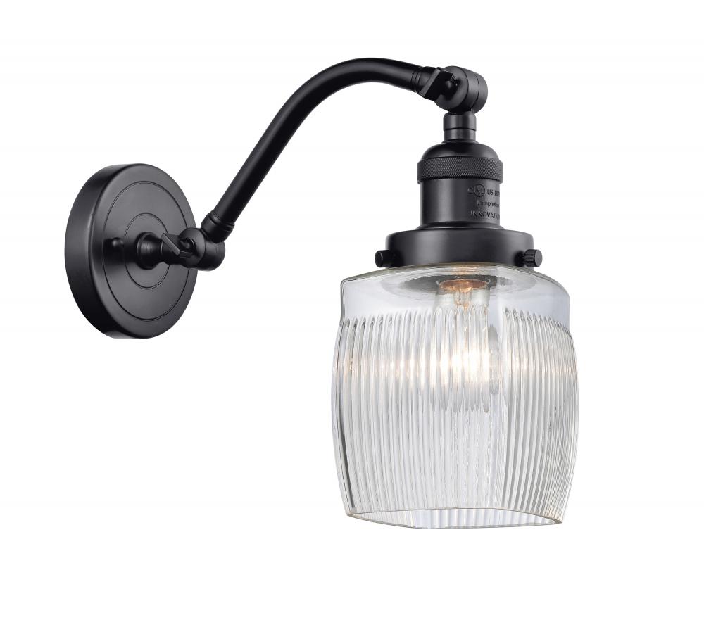 Colton - 1 Light - 6 inch - Matte Black - Adjustable Sconce