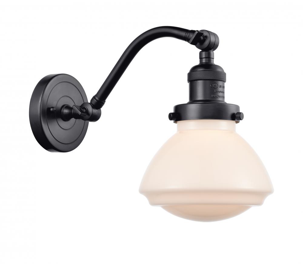 Olean - 1 Light - 7 inch - Matte Black - Adjustable Sconce