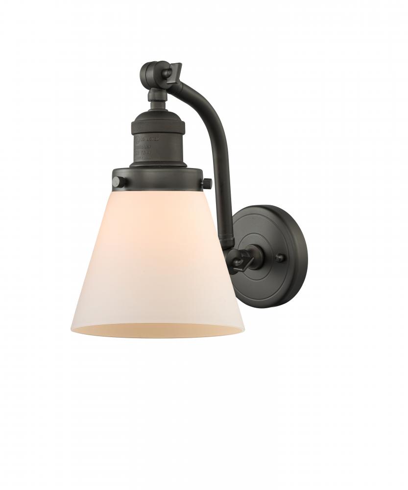 Cone - 1 Light - 7 inch - Oil Rubbed Bronze - Adjustable Sconce