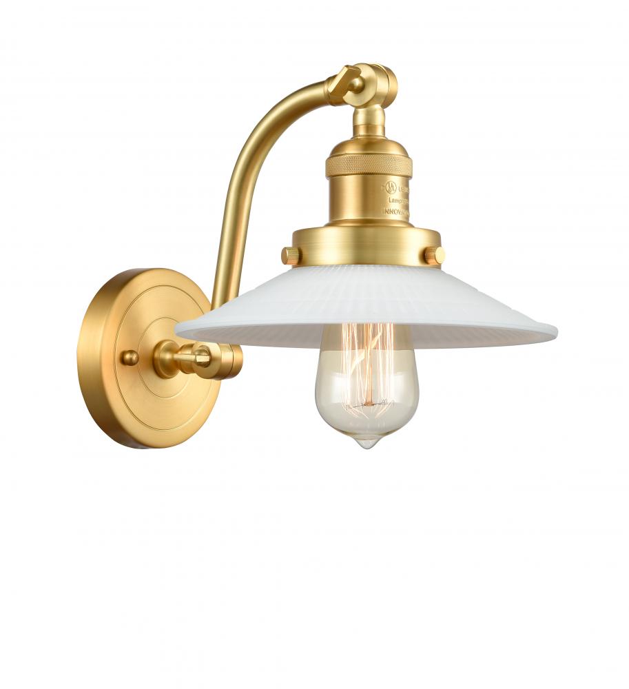 Halophane - 1 Light - 9 inch - Satin Gold - Adjustable Sconce