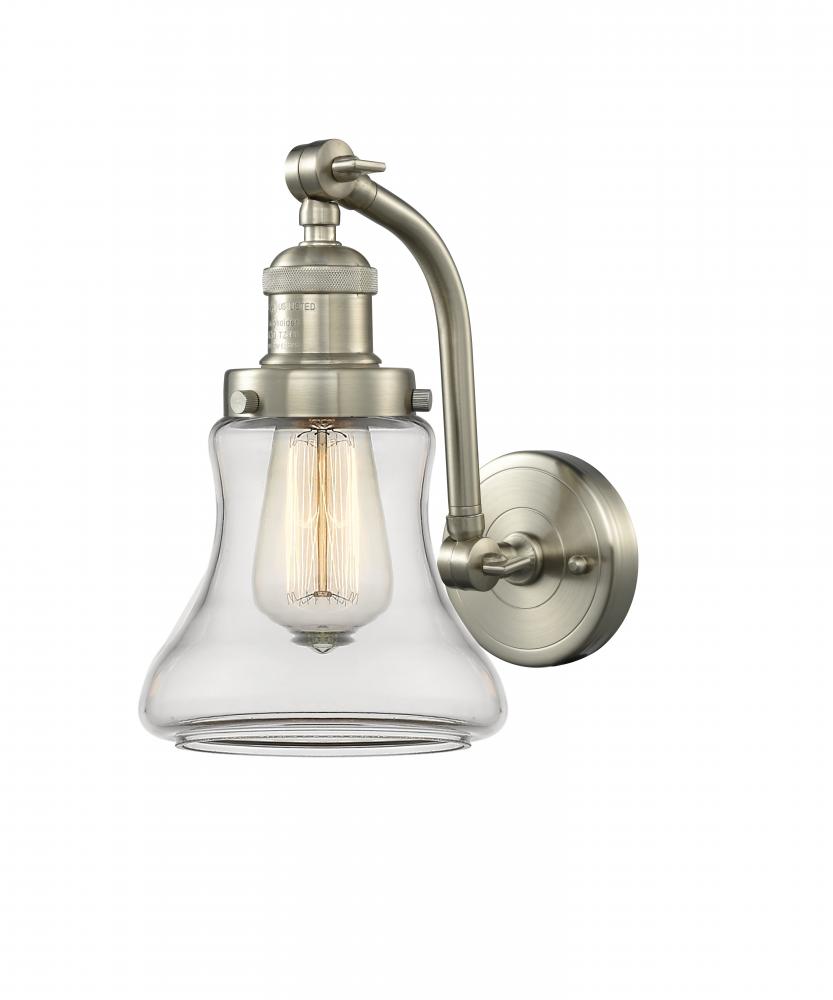 Bellmont - 1 Light - 7 inch - Brushed Satin Nickel - Adjustable Sconce