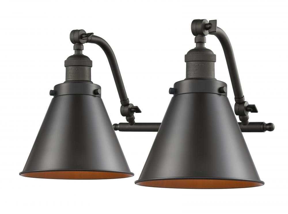 Appalachian - 2 Light - 18 inch - Oil Rubbed Bronze - Adjustable Bath Vanity Light