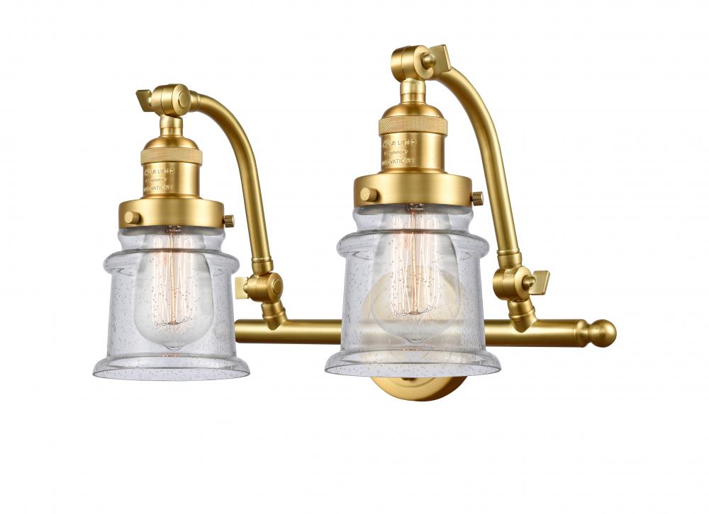 Canton - 2 Light - 18 inch - Satin Gold - Adjustable Bath Vanity Light