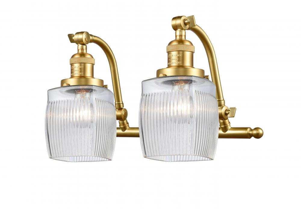 Colton - 2 Light - 17 inch - Satin Gold - Adjustable Bath Vanity Light