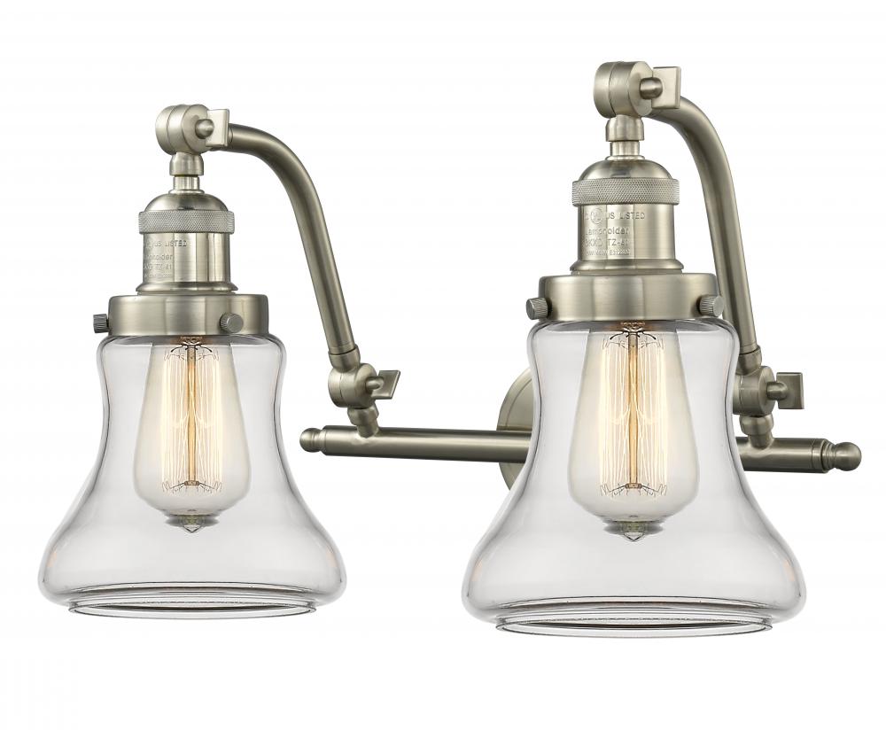 Bellmont - 2 Light - 18 inch - Brushed Satin Nickel - Adjustable Bath Vanity Light