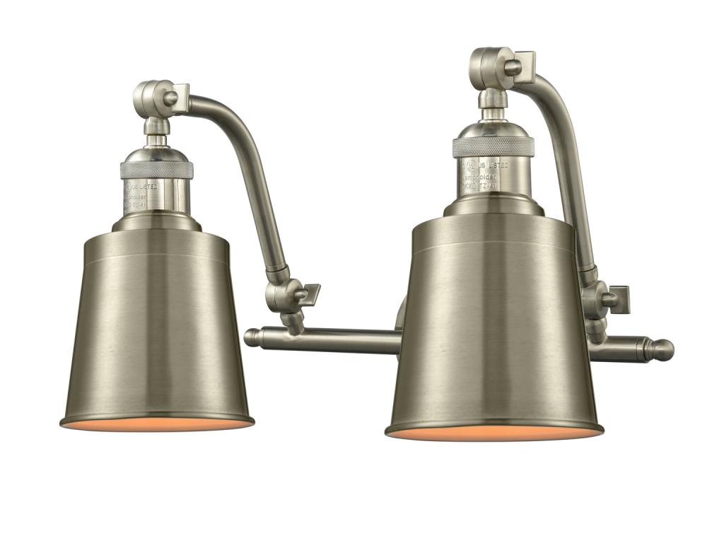 Addison - 2 Light - 18 inch - Brushed Satin Nickel - Adjustable Bath Vanity Light