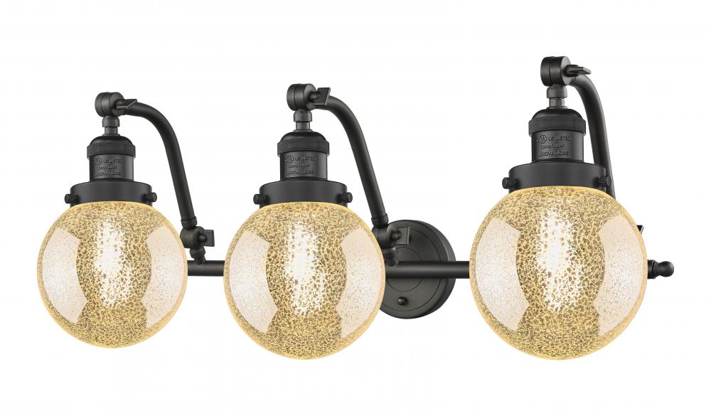 Beacon - 3 Light - 26 inch - Oil Rubbed Bronze - Adjustable Bath Vanity Light