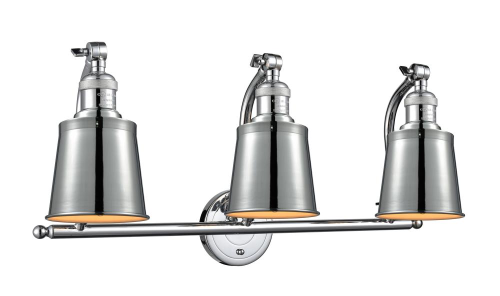 Addison - 3 Light - 28 inch - Polished Chrome - Adjustable Bath Vanity Light