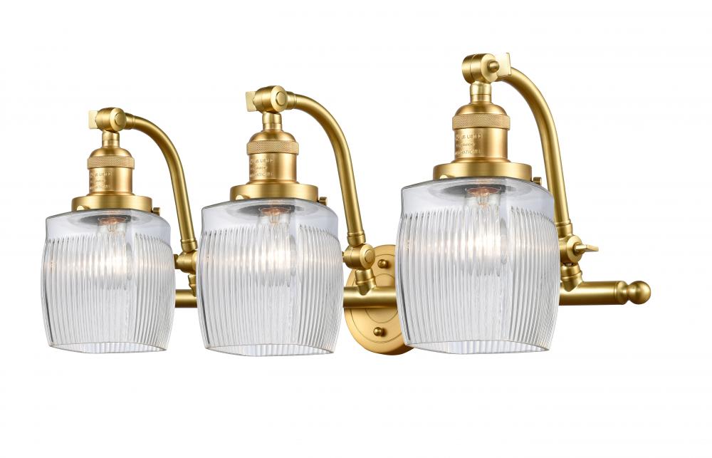 Colton - 3 Light - 27 inch - Satin Gold - Adjustable Bath Vanity Light