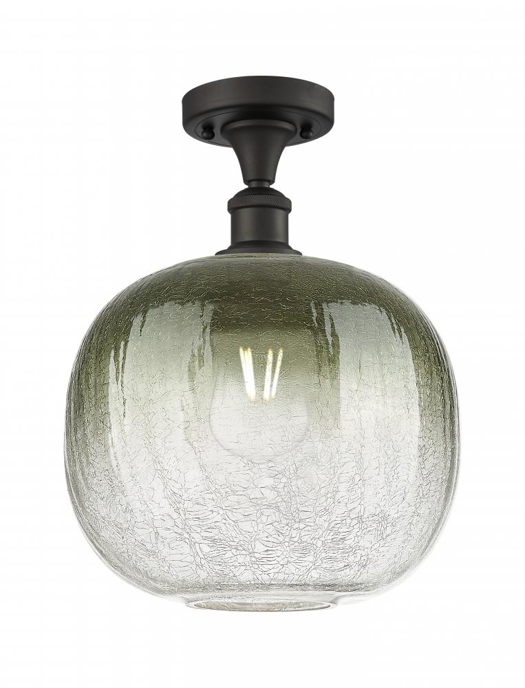 Brookhaven Sphere - 1 Light - 11 inch - Oil Rubbed Bronze - Semi-Flush Mount