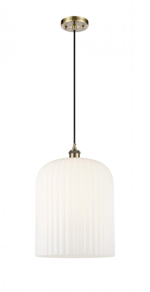 Bridal Veil - 1 Light - 5 inch - Antique Brass - Cord hung - Mini Pendant