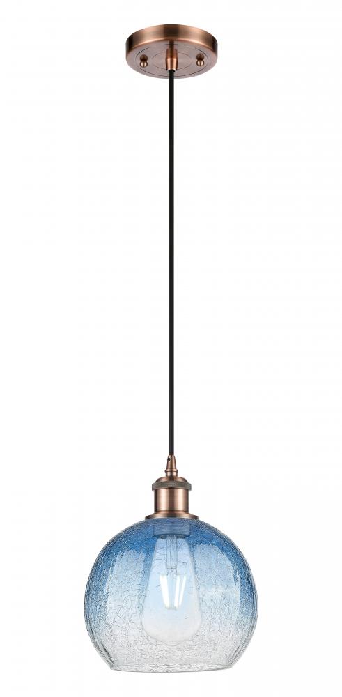 Brookhaven Globe - 1 Light - 8 inch - Antique Copper - Cord hung - Mini Pendant