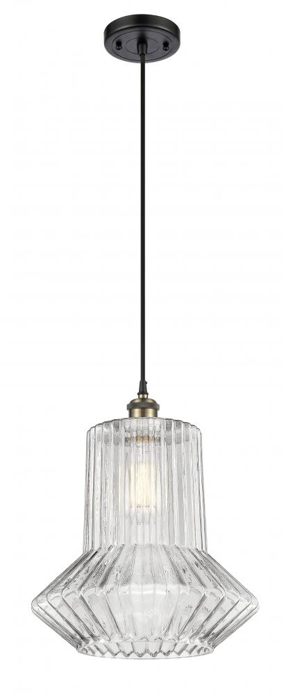 Springwater - 1 Light - 12 inch - Black Antique Brass - Cord hung - Mini Pendant