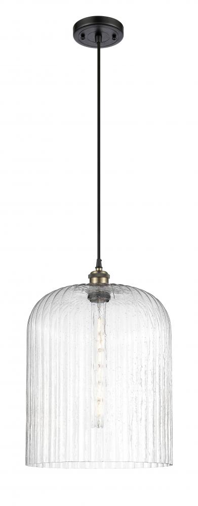 Bridal Veil - 1 Light - 5 inch - Black Antique Brass - Cord hung - Mini Pendant