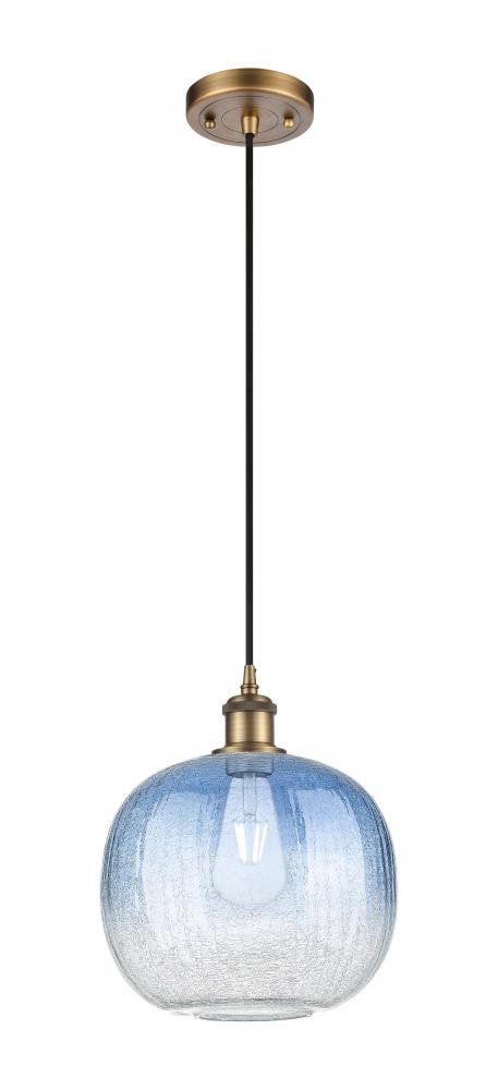 Brookhaven Sphere - 1 Light - 11 inch - Brushed Brass - Cord hung - Mini Pendant