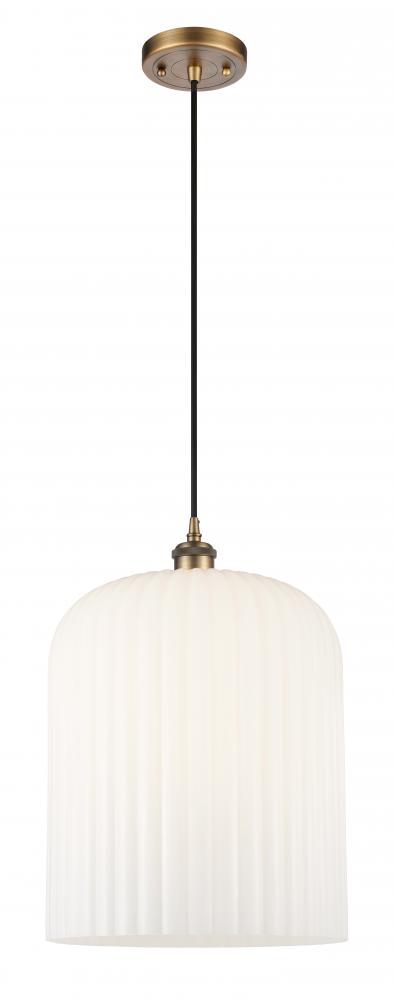 Bridal Veil - 1 Light - 5 inch - Brushed Brass - Cord hung - Mini Pendant