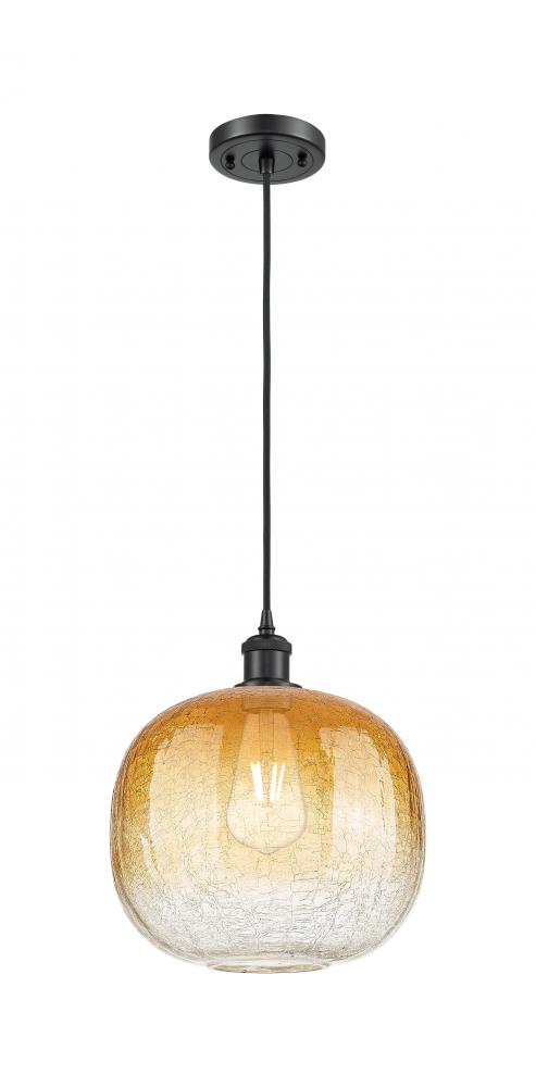 Brookhaven Sphere - 1 Light - 11 inch - Matte Black - Cord hung - Mini Pendant
