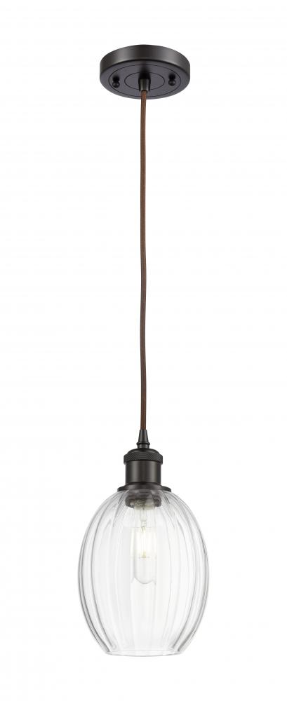 Preston Bulb - 1 Light - 6 inch - Oil Rubbed Bronze - Cord hung - Mini Pendant