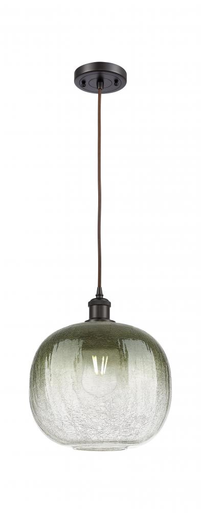 Brookhaven Sphere - 1 Light - 11 inch - Oil Rubbed Bronze - Cord hung - Mini Pendant