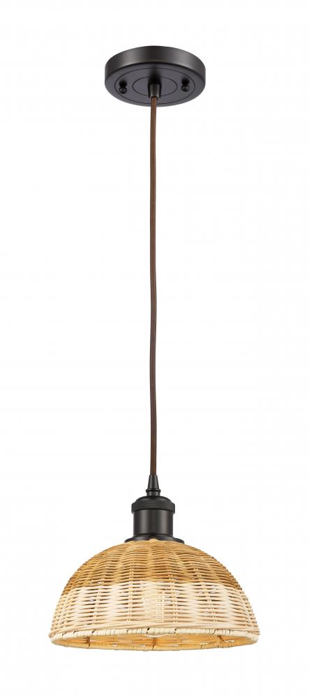Bristol Natural II - 1 Light - 9 inch - Oil Rubbed Bronze - Cord hung - Mini Pendant