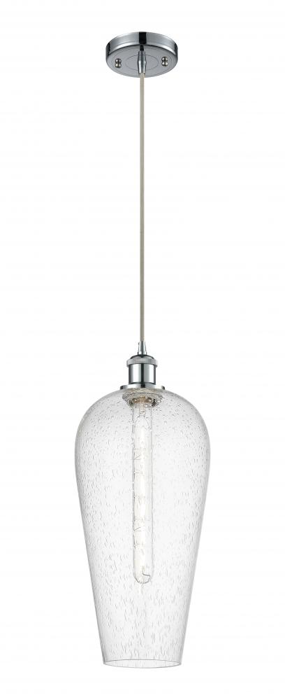 Chelsea - 1 Light - 8 inch - Polished Chrome - Cord hung - Mini Pendant