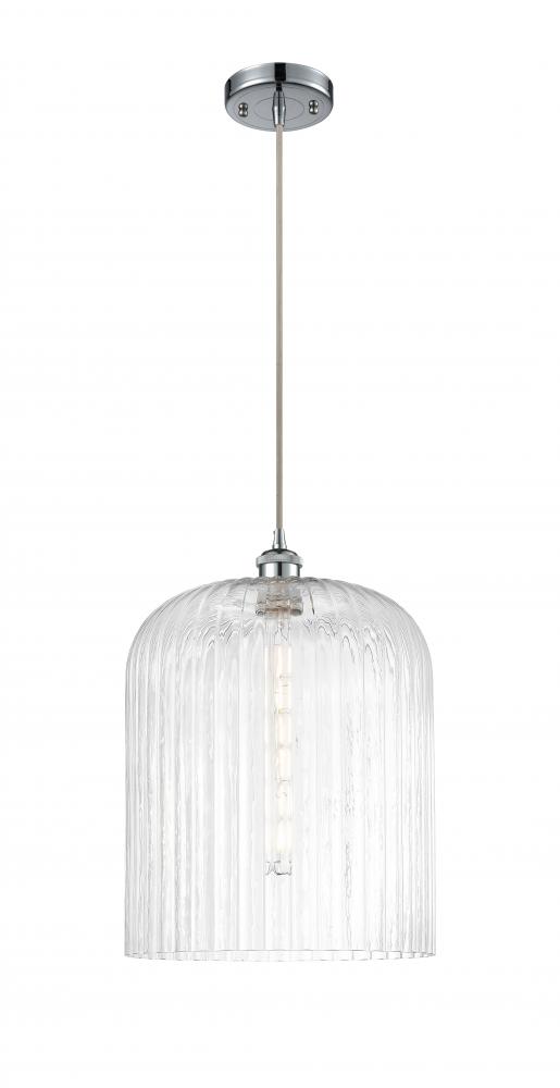 Bridal Veil - 1 Light - 5 inch - Polished Chrome - Cord hung - Mini Pendant