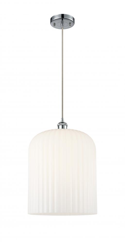 Bridal Veil - 1 Light - 5 inch - Polished Chrome - Cord hung - Mini Pendant