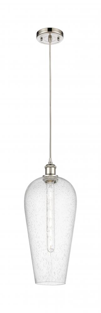 Chelsea - 1 Light - 8 inch - Polished Nickel - Cord hung - Mini Pendant