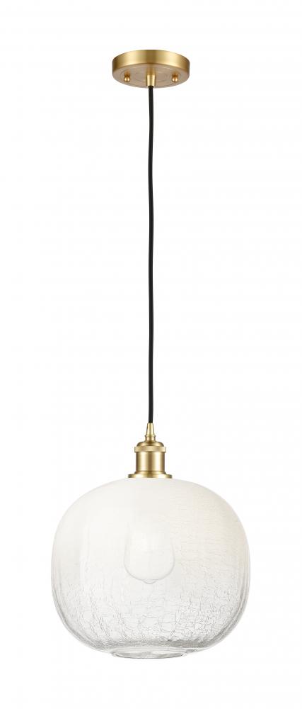 Brookhaven Sphere - 1 Light - 11 inch - Satin Gold - Cord hung - Mini Pendant