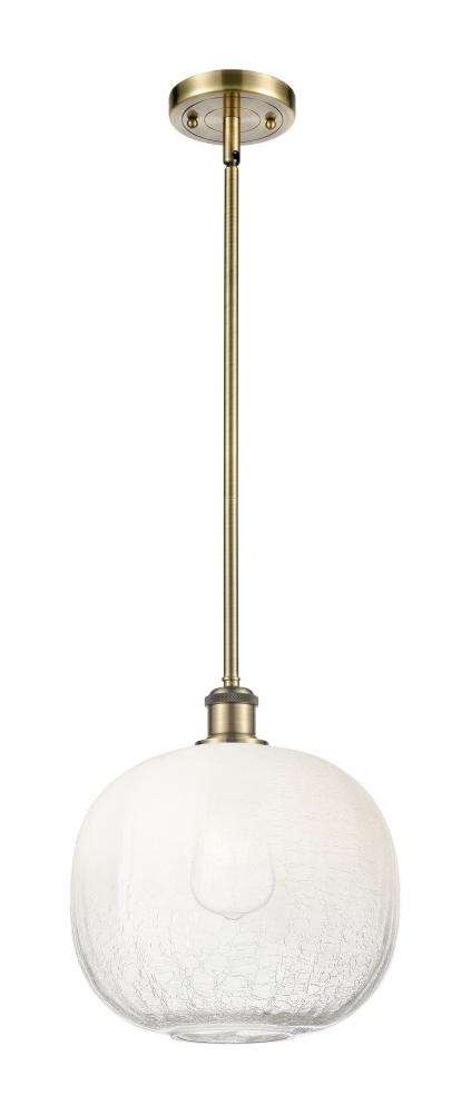 Brookhaven Sphere - 1 Light - 11 inch - Antique Brass - Stem hung - Mini Pendant