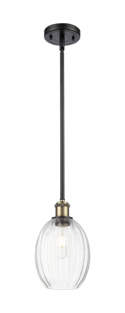 Preston Bulb - 1 Light - 6 inch - Black Antique Brass - Stem hung - Mini Pendant