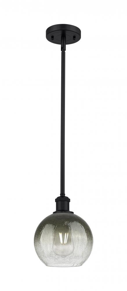 Brookhaven Globe - 1 Light - 8 inch - Matte Black - Stem hung - Mini Pendant