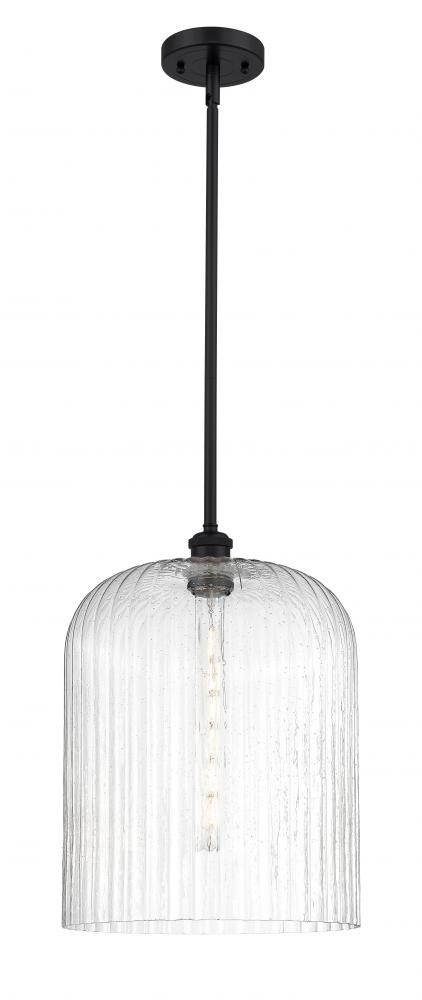 Bridal Veil - 1 Light - 5 inch - Matte Black - Mini Pendant