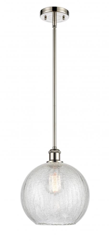 Athens - 1 Light - 10 inch - Polished Nickel - Mini Pendant