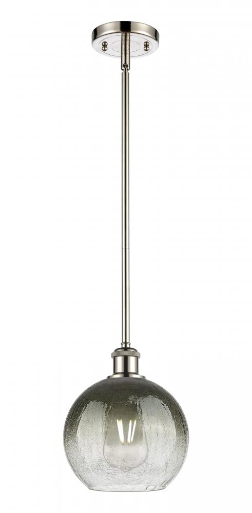 Brookhaven Globe - 1 Light - 8 inch - Polished Nickel - Stem hung - Mini Pendant