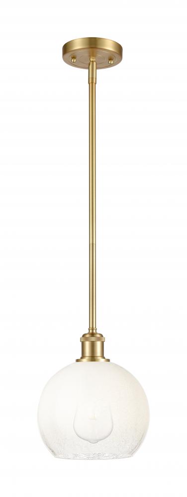 Brookhaven Globe - 1 Light - 8 inch - Satin Gold - Stem hung - Mini Pendant