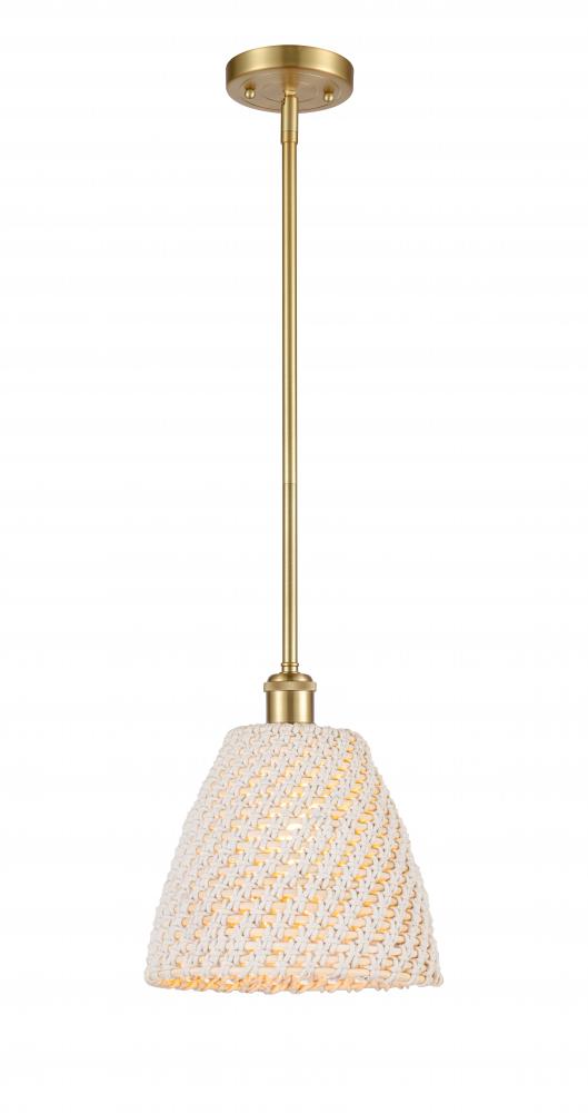 Bristol Natural - 1 Light - 6 inch - Satin Gold - Mini Pendant