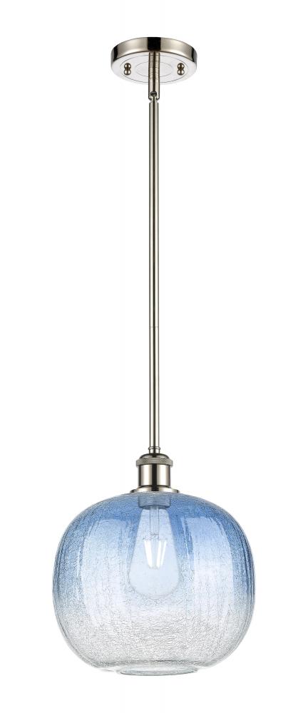 Brookhaven Sphere - 1 Light - 11 inch - Brushed Satin Nickel - Stem hung - Mini Pendant