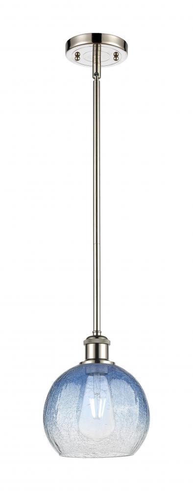 Brookhaven Globe - 1 Light - 8 inch - Brushed Satin Nickel - Stem hung - Mini Pendant
