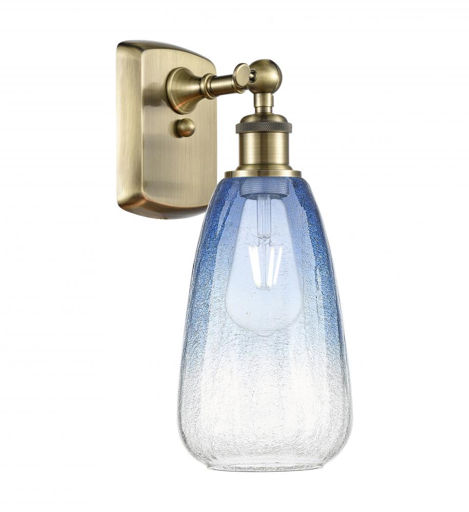 Brookhaven Almond - 1 Light - 6 inch - Antique Brass - Sconce