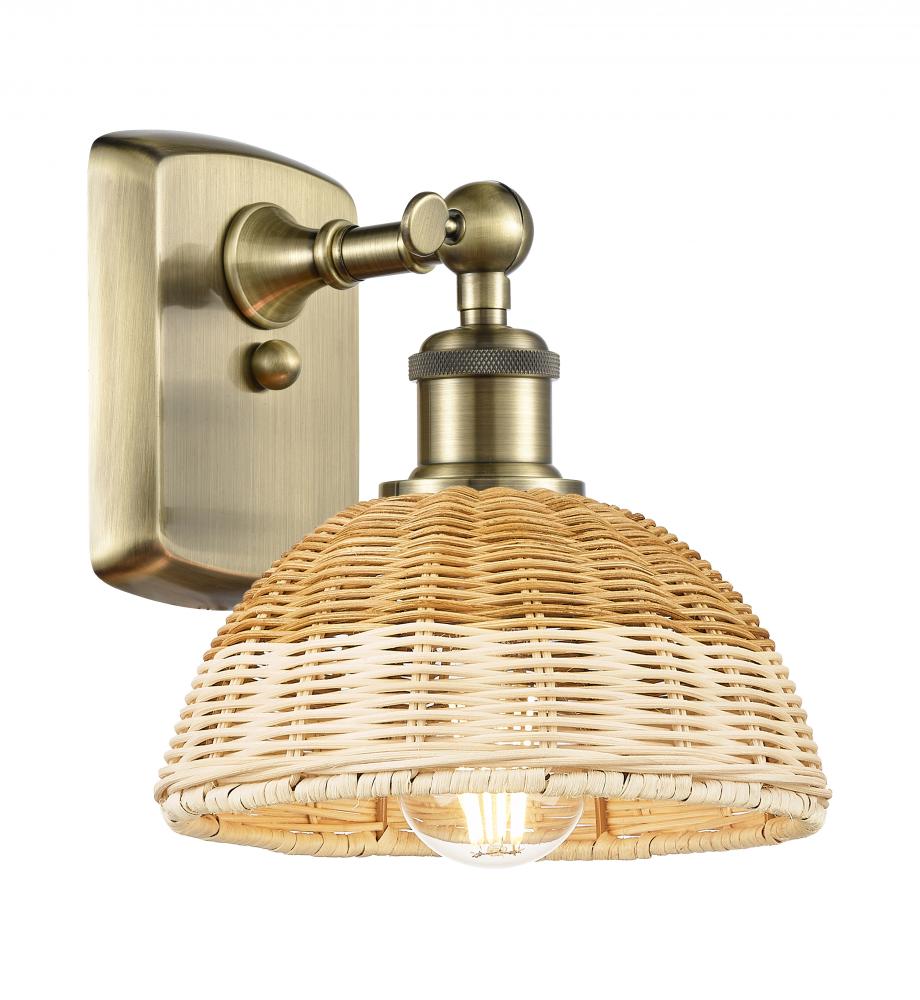 Bristol Natural II - 1 Light - 8 inch - Antique Brass - Sconce