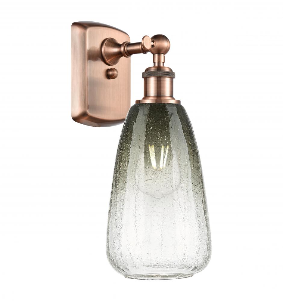 Brookhaven Almond - 1 Light - 6 inch - Antique Copper - Sconce