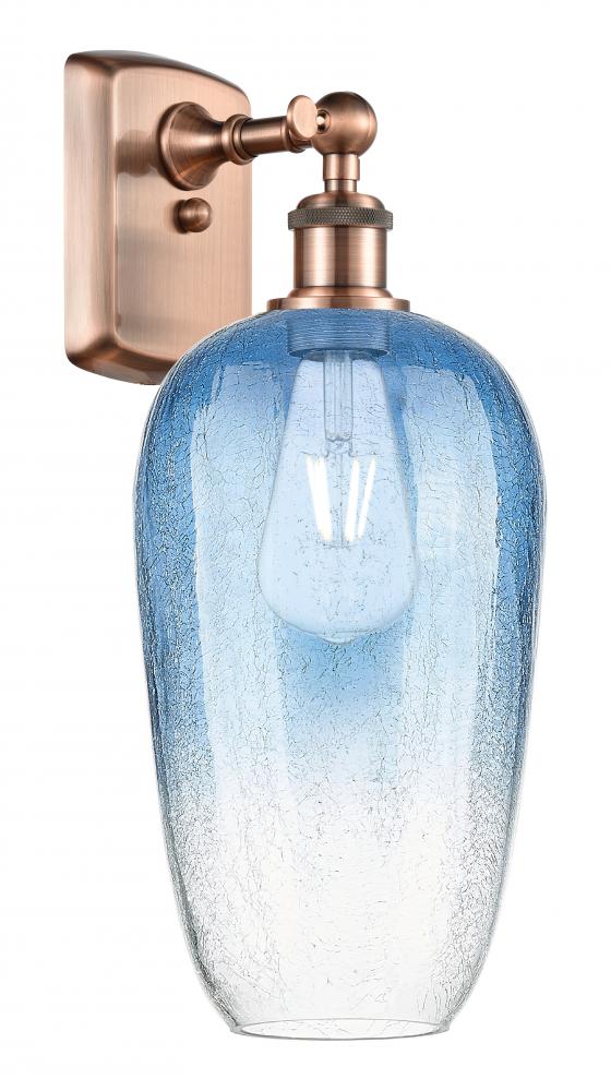 Brookhaven Flute - 1 Light - 7 inch - Antique Copper - Sconce