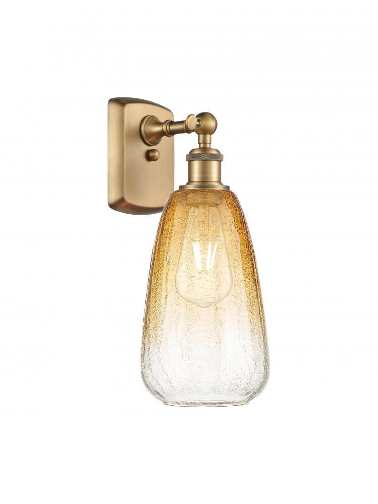 Brookhaven Almond - 1 Light - 6 inch - Brushed Brass - Sconce