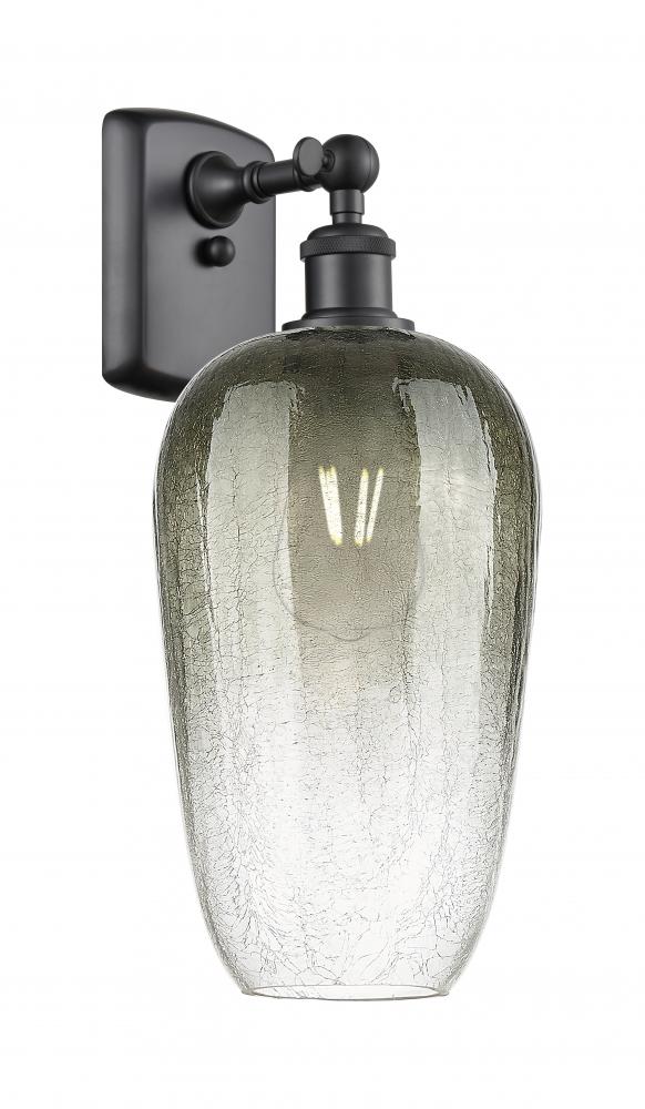 Brookhaven Flute - 1 Light - 7 inch - Matte Black - Sconce