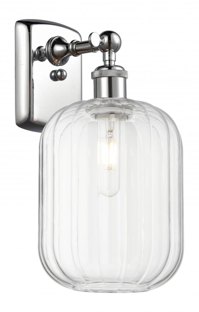 Preston Cylinder - 1 Light - 7 inch - Polished Chrome - Sconce