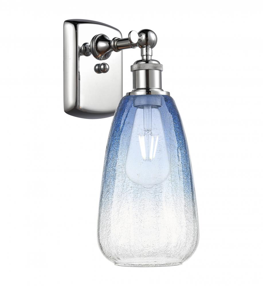 Brookhaven Almond - 1 Light - 6 inch - Polished Chrome - Sconce