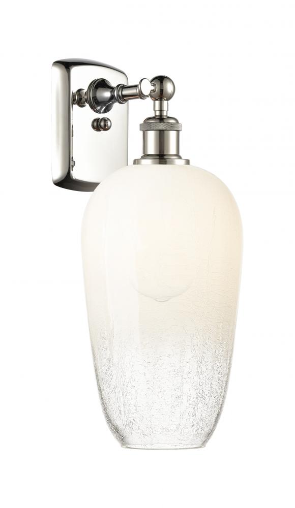 Brookhaven Flute - 1 Light - 7 inch - Polished Nickel - Sconce